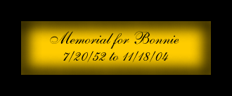 Bonnie's Memorial
